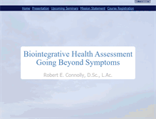 Tablet Screenshot of biointegrativehealthassessment.com